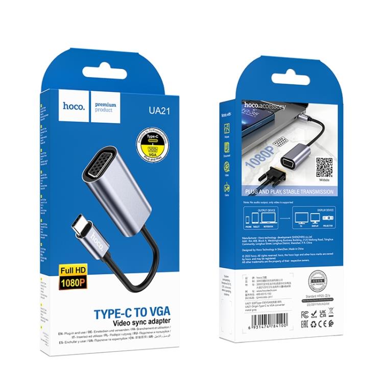 HOCO UA21 ORIGIN TYPE-C TO VGA CONVERTER