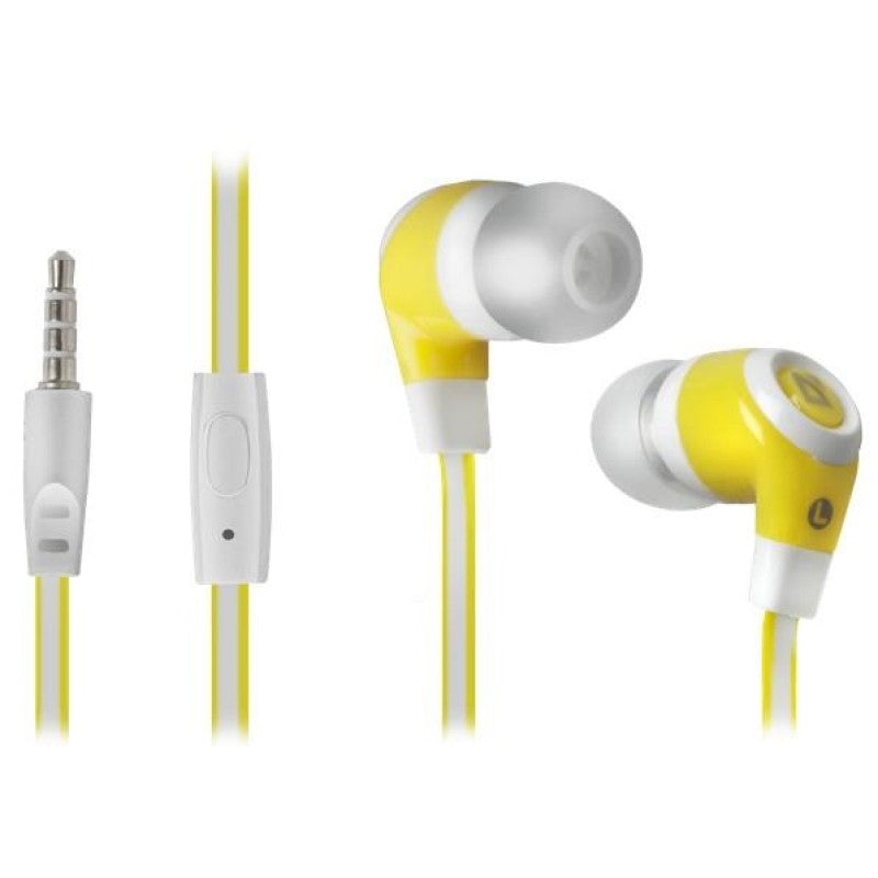 DEFENDER Earphones Pulse 430 White &amp;amp; Yellow