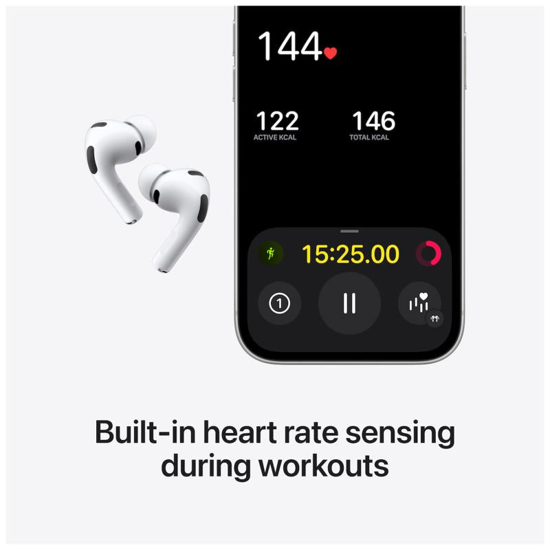 Ακουστικό Bluetooth Apple MFHP4 AirPods Pro 3 (2025) Λευκό