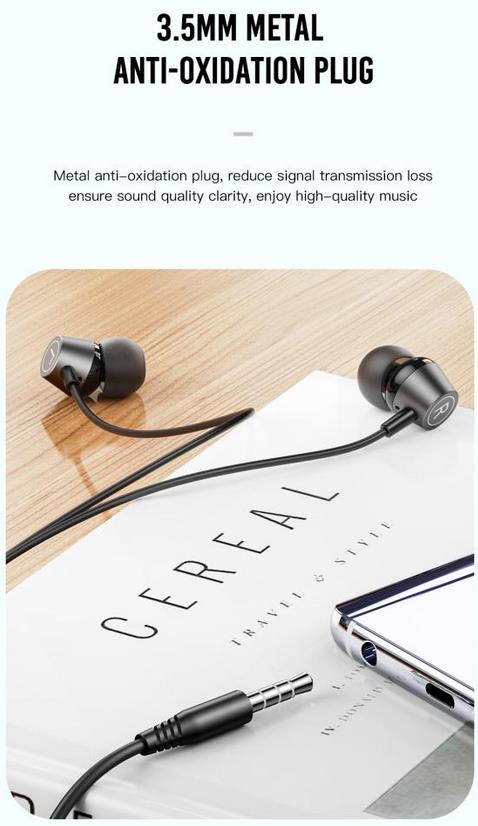 XO EP59 IRONMAN ΑΚΟΥΣΤΙΚΑ HANDSFREE 3.5MM, ΜΑΥΡΟ