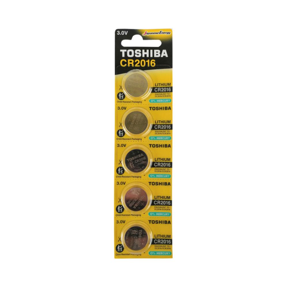 ΜΠΑΤΑΡΙΕΣ TOSHIBA ΑΛΚΑΛΙΚΕΣ CR 2016 (1 ΤΕΜ)