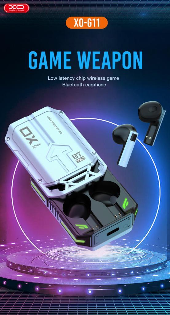 XO G11 ΑΚΟΥΣΤΙΚΑ HANDSFREE SWORD RAIN GAMING TWS, ΜΕΤΑΛΛΙΚΗ ΘΗΚΗ