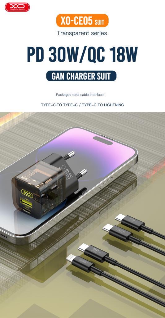 XO CE05(EU) PD30W+QC3.0 30W fast charger