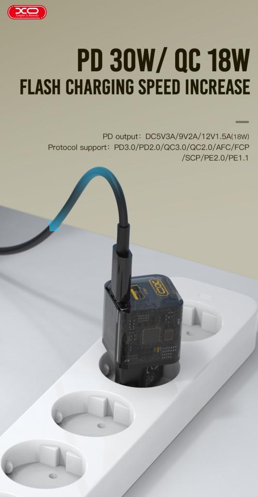 XO CE05(EU) PD30W+QC3.0 30W fast charger