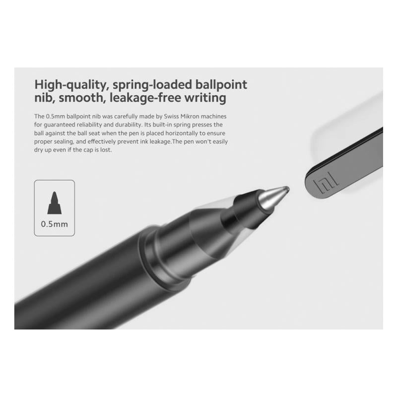Στυλό Xiaomi Mi High-Capacity Gel Ink Pen 0.5mm MJZXB02WCHW Μαύρο (10 τεμ.)
