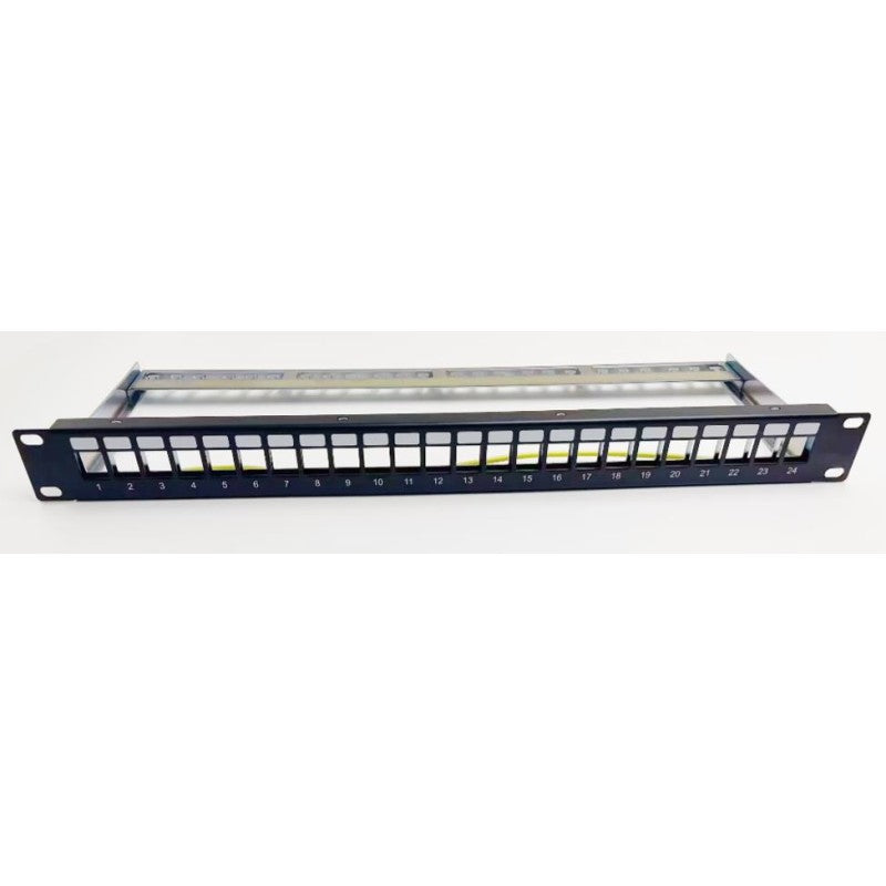 NG Patch Panel, 1U, 24 Ports, Keystone