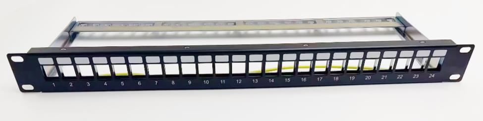 NG PATCH PANEL, 1U, 24 PORTS, KEYSTONE