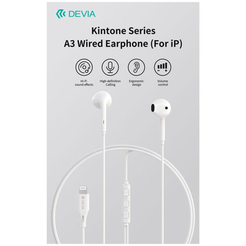 Hands Free Stereo A3 Devia EM102 iP Kintone Λευκό