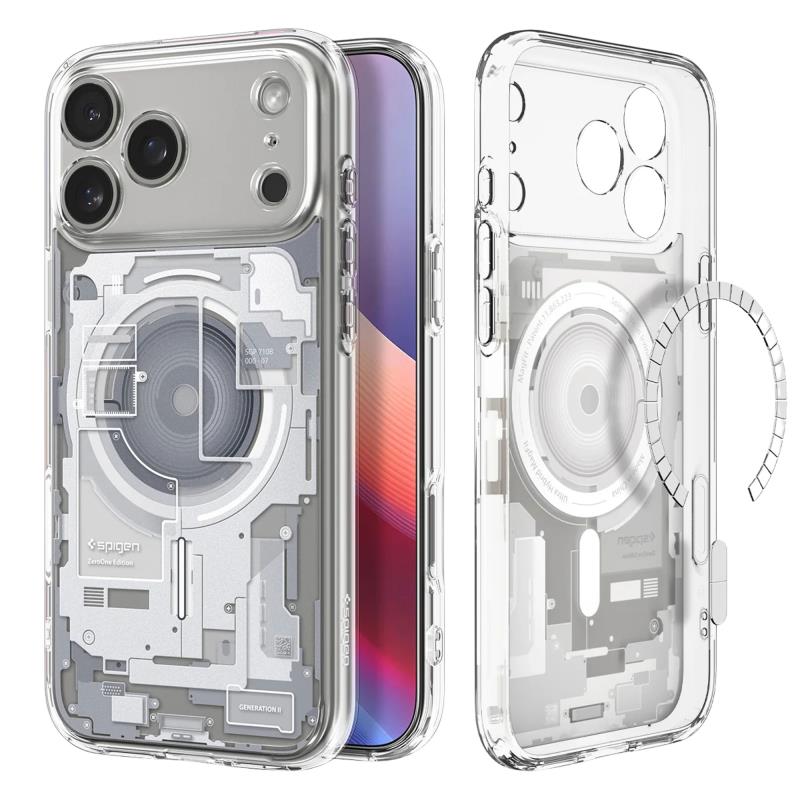Θήκη TPU & PC Spigen Ultra Hybrid Mag Magsafe Apple iPhone 17 Pro Zero One Λευκό