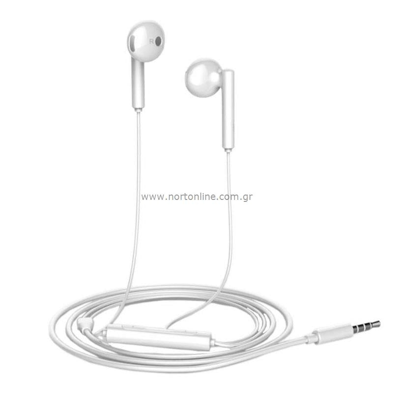 Hands Free Stereo Huawei AM115 3.5mm Λευκό