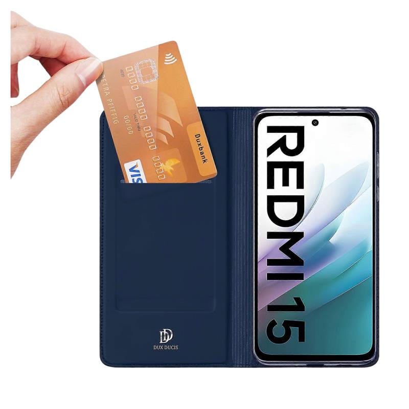 Θήκη Flip Dux Ducis Xiaomi Redmi 15 4G/ Redmi 15 5G Skin Pro Μπλε