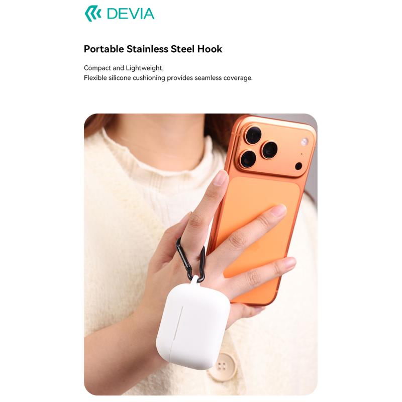 Θήκη Σιλικόνης Devia Apple AirPods Pro 3 Naked Λευκό