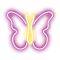 Neon LED Neolia NNE03 BUTTERFLY (USB & On/Off) Ροζ - Κίτρινο