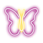 Neon LED Neolia NNE03 BUTTERFLY (USB & On/Off) Ροζ - Κίτρινο