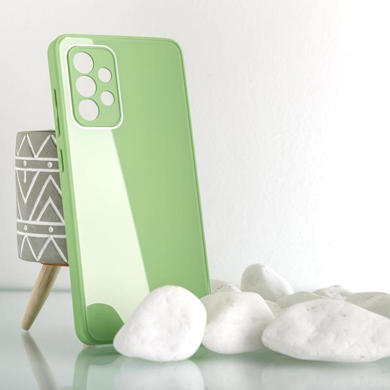 Θήκη TPU & Glass inos Apple iPhone 12 CamGuard Ανοιχτό Πράσινο