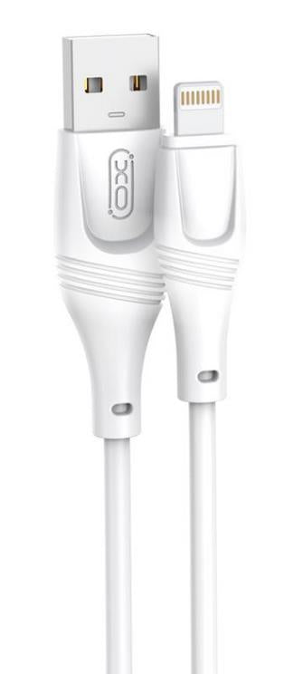 XO NB238 ZEUS ΚΑΛΩΔΙΟ ΦΟΡΤΙΣΗΣ ΣΙΛΙΚΟΝΗΣ LIGHTNING, ΛΕΥΚΟ, 1Μ