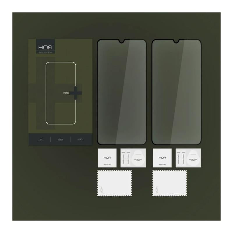 Tempered Glass Full Face Hofi Pro+ Samsung A057 Galaxy A05s Μαύρο (2 τεμ.)