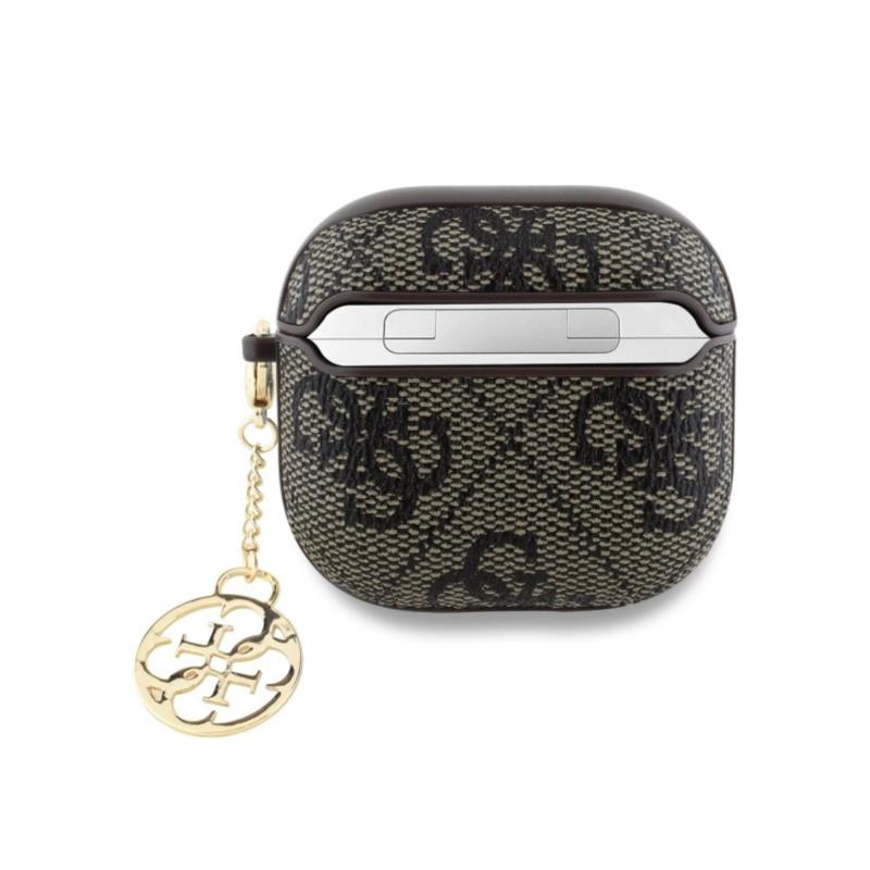 Θήκη PC Guess Apple AirPods 5/ 4 Charm Collection 4G Καφέ