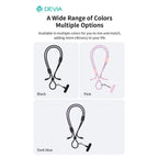 Καλώδιο Σύνδεσης USB 2.0 Woven Adjustable Lanyard Devia EC428 USB C σε USB C PD 60W 1.6m Cable Pro5 Ροζ