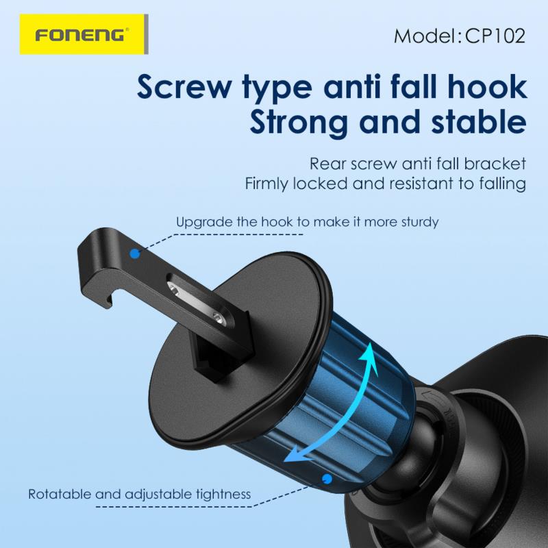 Universal Βάση Στήριξης Αεραγωγού Αυτοκινήτου Foneng CP102 Magnetic για Smartphones έως 6.7" Μαύρο