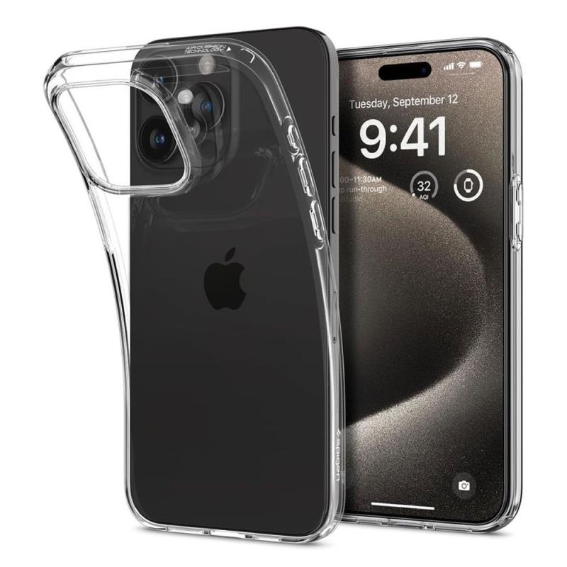 Θήκη TPU Spigen Liquid Crystal Apple iPhone 15 Pro Max Διάφανο