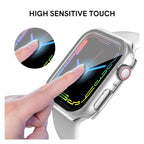 Θήκη PC με Tempered Glass Ahastyle WG65 Premium Apple Watch 7/ 8/ 9 45mm Μαύρο-Διάφανο (2 τεμ.)