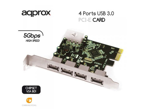 APPROX PCI-E ΚΑΡΤΑ 4-PORTS USB 3.0