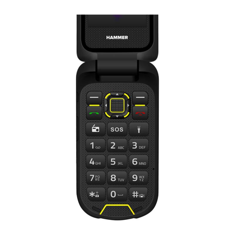 Κινητό Τηλέφωνο Hammer Bow LTE (Dual SIM) Μαύρο-Κίτρινο