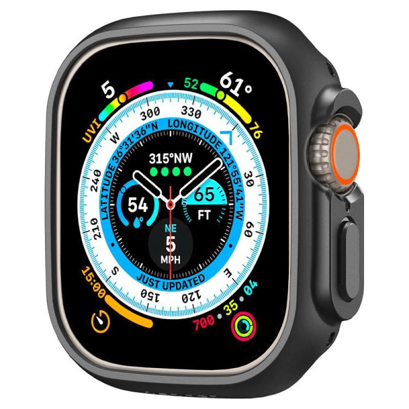 Θήκη PC Spigen Thin Fit Apple Watch Ultra 1/ 2/ 3 49mm Μαύρο