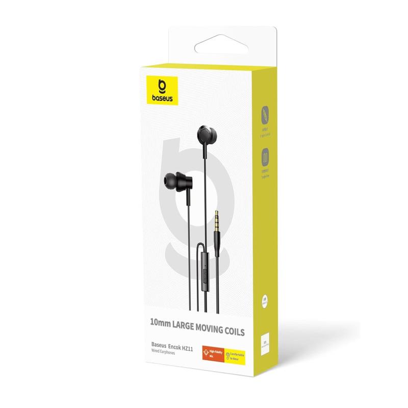 Hands Free Stereo Baseus Encok HZ11 3.5mm Μαύρο