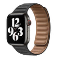 Λουράκι Devia Elegant Leather Apple Watch (38/ 40/ 41/ 42mm) Two-Tone Μαύρο