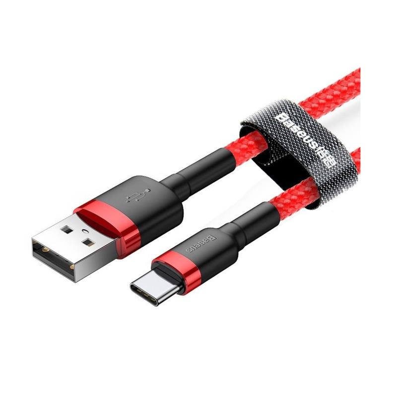 Καλώδιο Σύνδεσης USB 2.0 Baseus Cafule USB A σε USB C 18W 3A 1m Κόκκινο