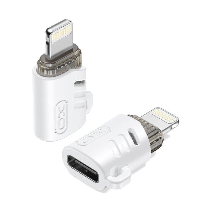 XO NB256E TYPE-C FEMALE TO LIGHTNING MALE ADAPTER, ΛΕΥΚΟ