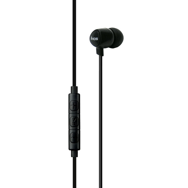 Hands Free Mono inos 3.5mm Flatron II με Μικρά Ακουστικά Μαύρο