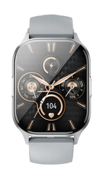 XO J10 AMOLED SCREEN STAR MIST MAGNETIC SQUARE SMART WATCH, CALL FUNCTION, ΓΚΡΙ