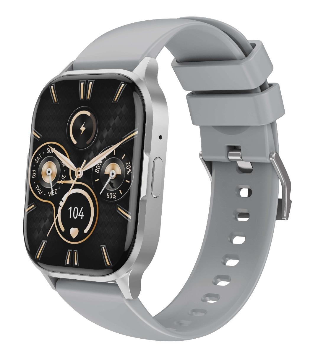XO J10 AMOLED SCREEN STAR MIST MAGNETIC SQUARE SMART WATCH, CALL FUNCTION, ΓΚΡΙ