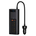 Inverter Αυτοκινήτου Baseus 12V σε 220V & Διπλή Έξοδο USB A, USB C 150W BS-CI15-02 Μαύρο