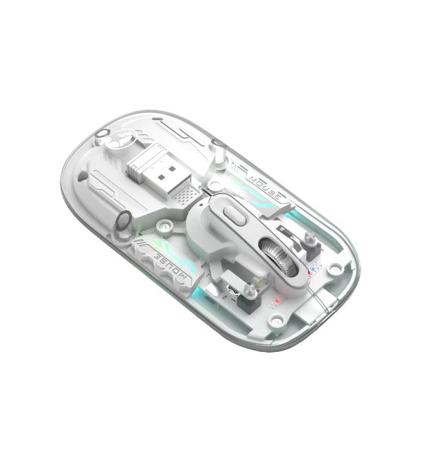MARVO ΠΟΝΤΙΚΙ M808W ΔΙΑΦΑΝΟ ΑΣΥΡΜΑΤΟ 2.4G+BT, RGB, ΑΘΟΡΥΒΟΙ ΔΙΑΚΟΠΤΕΣ