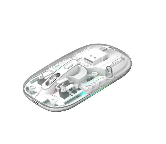 MARVO ΠΟΝΤΙΚΙ M808W ΔΙΑΦΑΝΟ ΑΣΥΡΜΑΤΟ 2.4G+BT, RGB, ΑΘΟΡΥΒΟΙ ΔΙΑΚΟΠΤΕΣ