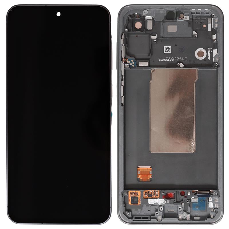 Οθόνη με Touch Screen & Μπροστινή Πρόσοψη Samsung A566 Galaxy A56 5G Μαύρο (Original)