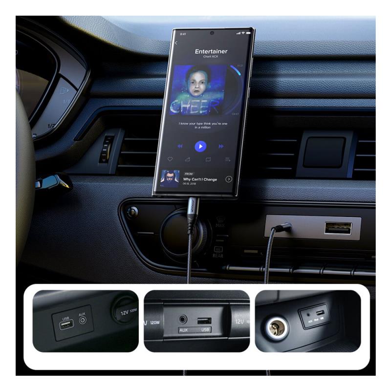 Καλώδιο Ήχου Joyroom SY-A07 USB C σε 3.5mm 1.2m Μαύρο