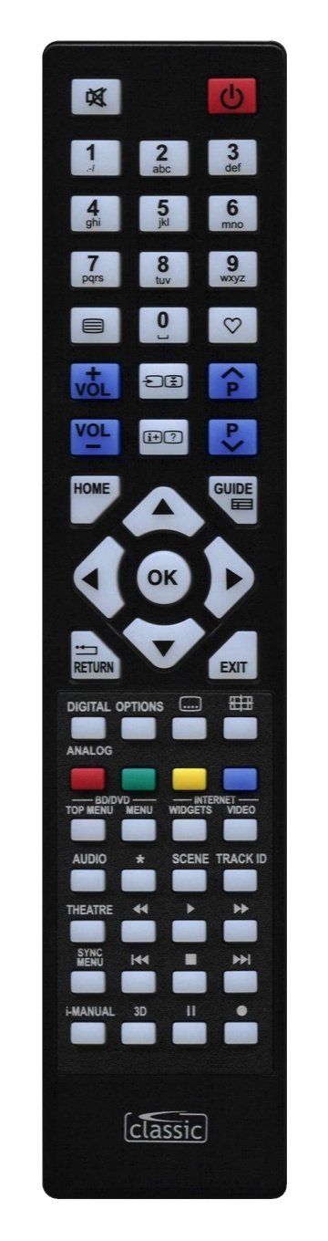 Classic τηλεχειριστήριο IRC87038 για Sony LCD-TV