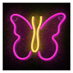 Neon LED Neolia NNE03 BUTTERFLY (USB & On/Off) Ροζ - Κίτρινο