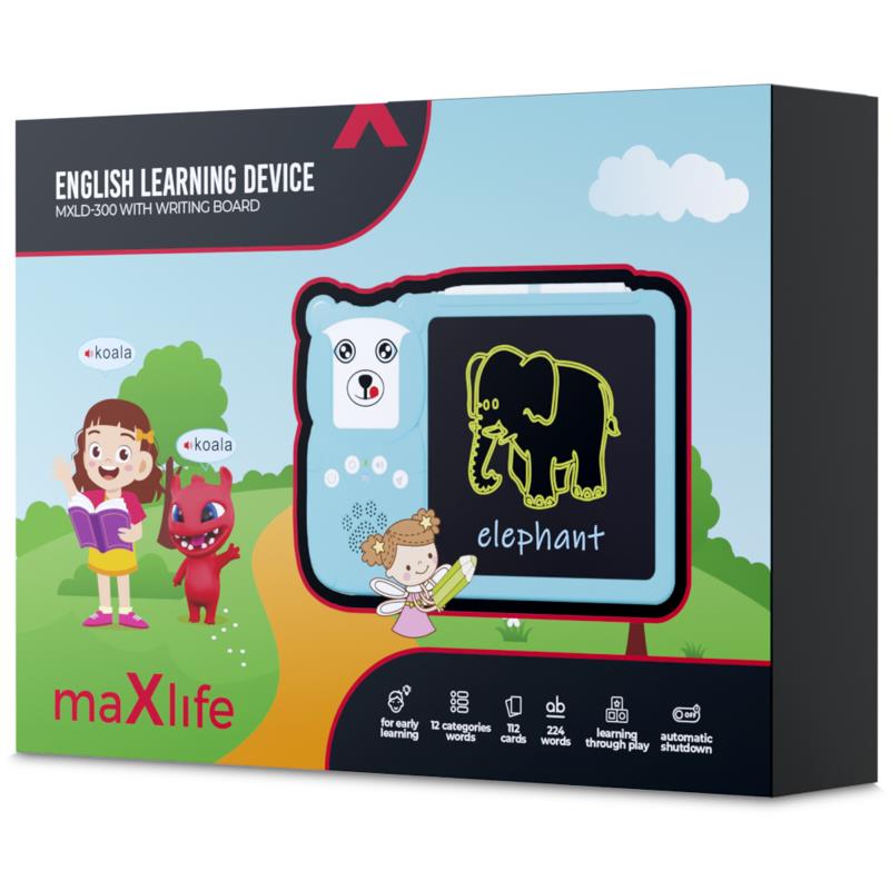 Συσκευή Εκμάθησης Αγγλικών Maxlife MXLD-300 για Παιδιά με Ηλεκτρονικό Σημειωματάριο Μπλε