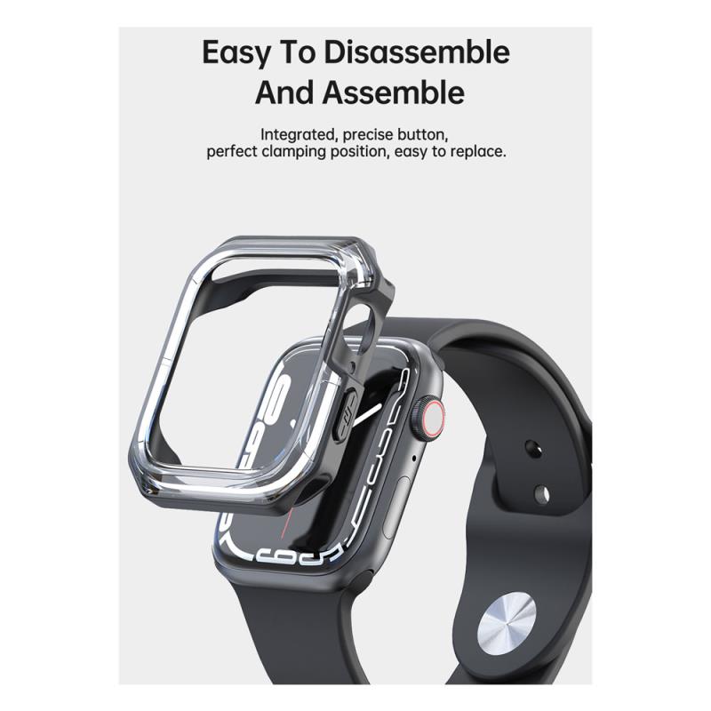 Θήκη TPU & PC Devia Sport Apple Watch 7/ 8/ 9 41mm Shock Proof Μπλε