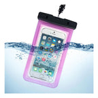 Waterproof Θήκη inos για Smartphones έως 6.7" Διάφανο-Ροζ