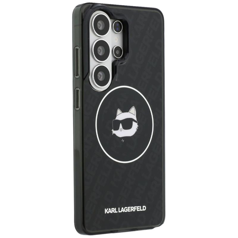 Θήκη TPU Karl Lagerfeld Samsung Galaxy S26 Ultra Magnetic IML Choupette on KL Repeated Logo Μαύρο