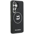 Θήκη TPU Karl Lagerfeld Samsung Galaxy S26 Ultra Magnetic IML Choupette on KL Repeated Logo Μαύρο