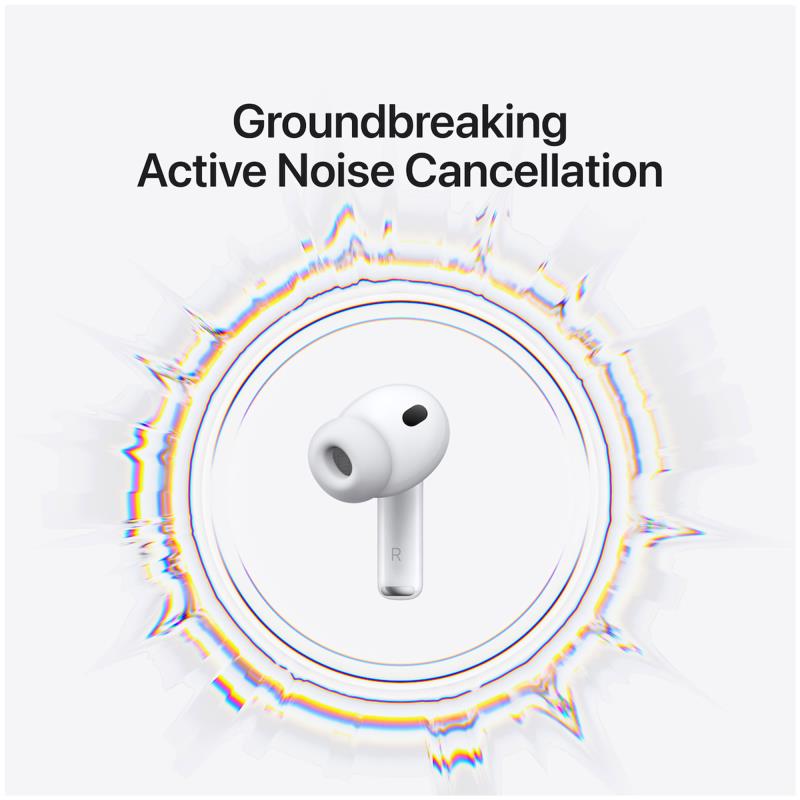 Ακουστικό Bluetooth Apple MFHP4 AirPods Pro 3 (2025) Λευκό
