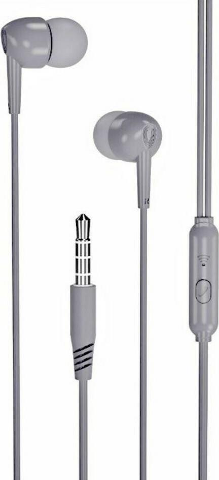 XO EP37 ΑΚΟΥΣΤΙΚΑ HANDSFREE 1,15M , ΓΚΡΙ